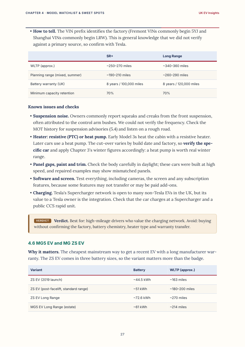 A chapter 4 page with a verdict box and notes on checks